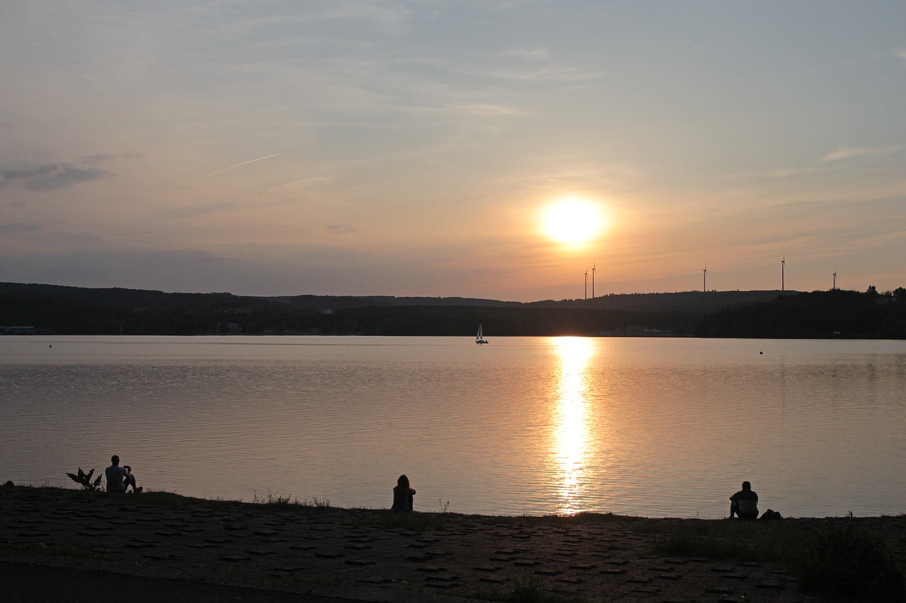 Lakeshore,  Ežeras,  Vandens,  Saulėlydžio,  Abendstimmung,  Nuotaika,  Pobūdį,  Atmosferos,  Vakare,  Tylus