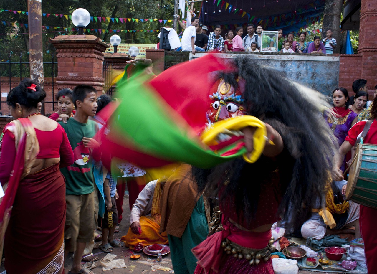 Lakhe, Newar, Festivalis, Nepalas, Religija, Ritualinis Nepalas, Kultūra, Ritualas, Religinis, Žmonės