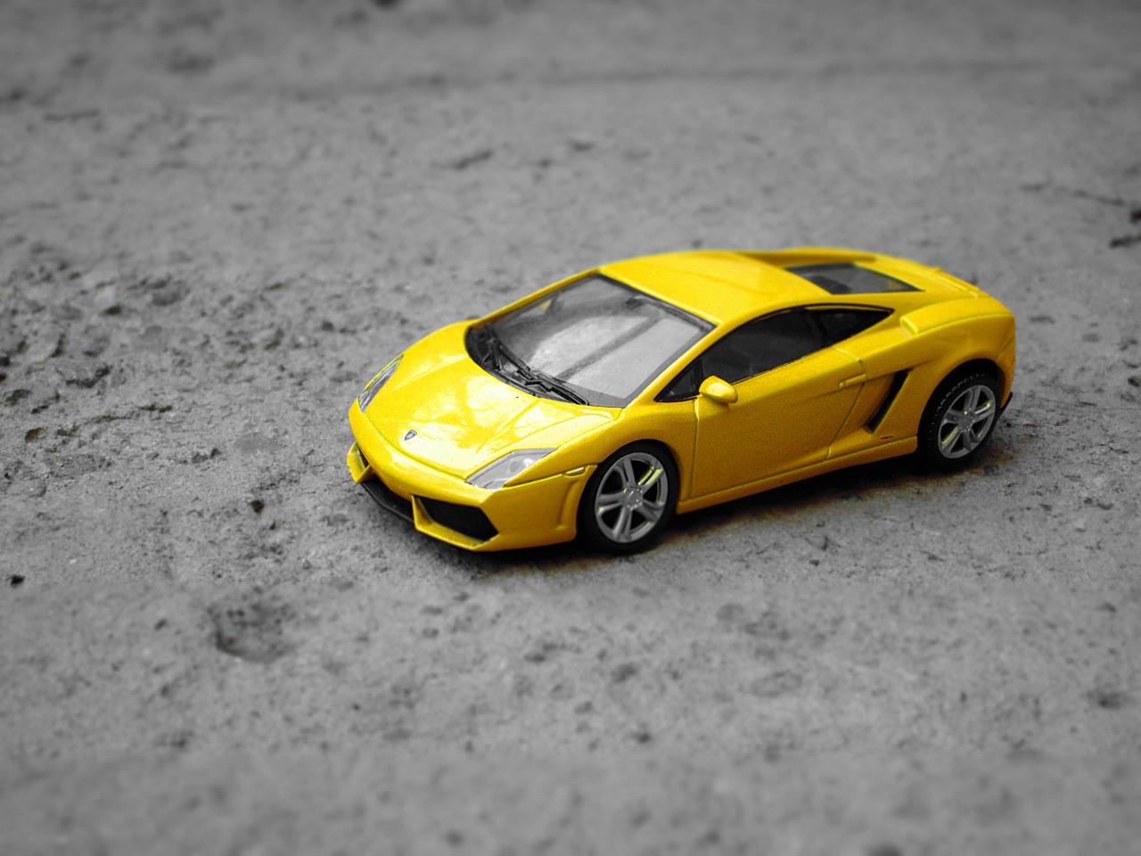 Lamborghini, Geltona, Makro, Transporto Priemonė, Automatinis, Geltonas Automobilis, Antikvariniai Automobiliai, Senas, Mini, Skalė