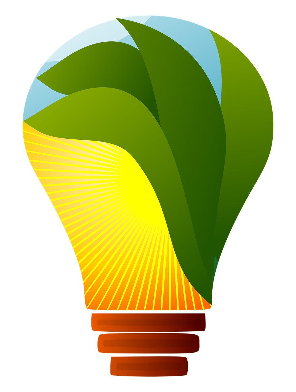 Lempa, Energija, Šviesa, Apšvietimas, Objektai, Žalias, Aplinka, Tvarumas, Ekologija, Gamta