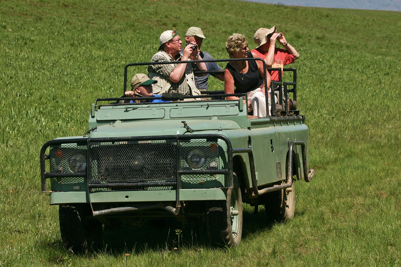 Land Rover, Jeep, Safari, Senas, Gynėjas, Turistai, Žiūronai, Underberg, Pietų Afrika, Nemokamos Nuotraukos
