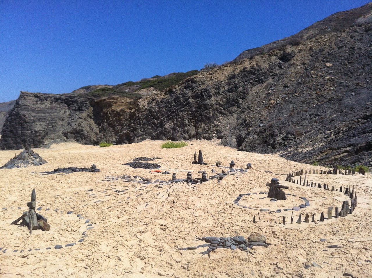 Landart, Portugal, Vakarinė Pakrantė, Akmenys, Menas, Nemokamos Nuotraukos,  Nemokama Licenzija