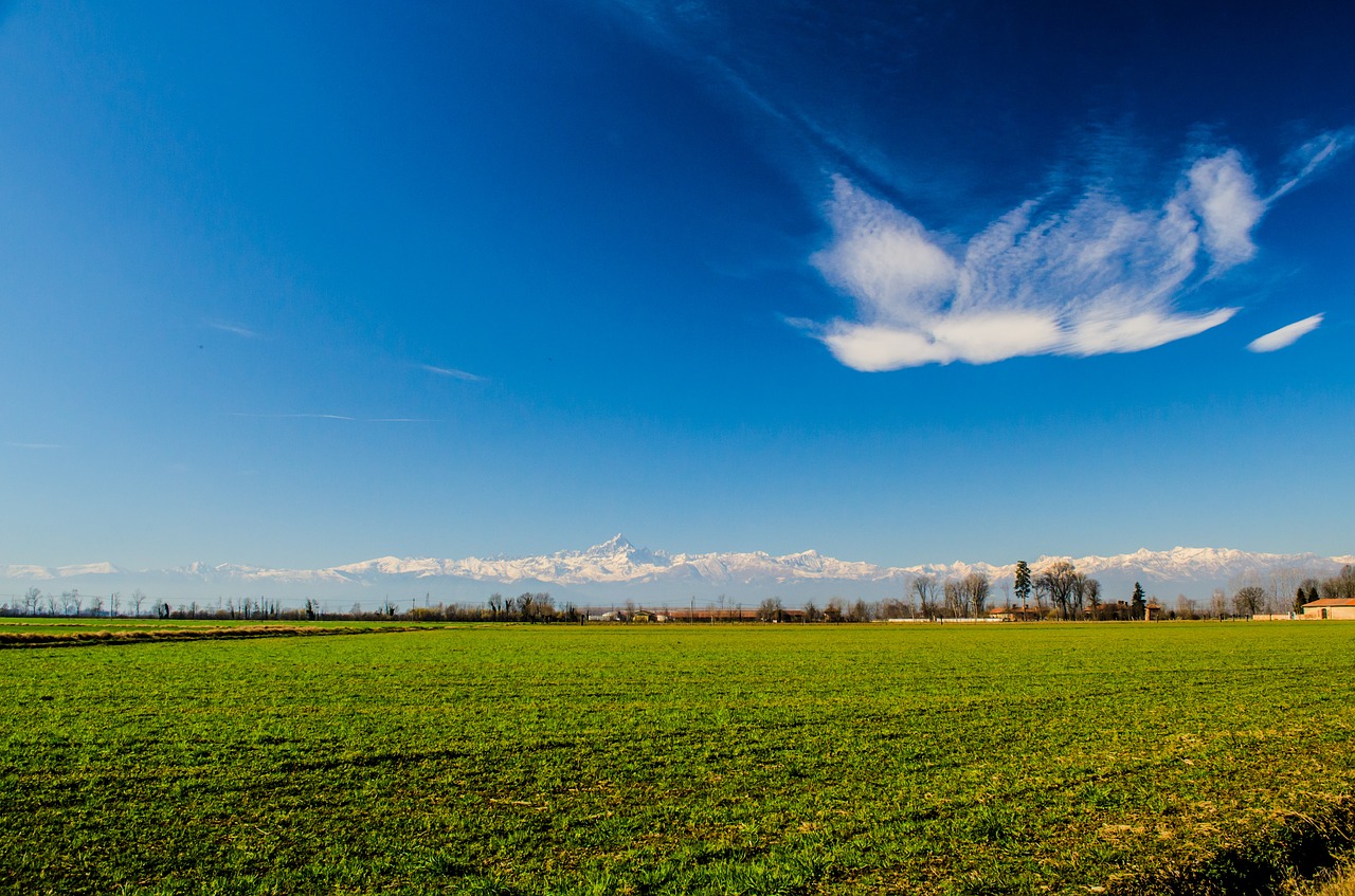 Kraštovaizdis, Gamta, Piemonte, Italy, Kalnas, Vista, Dangus, Debesys, Horizontas, Alpės