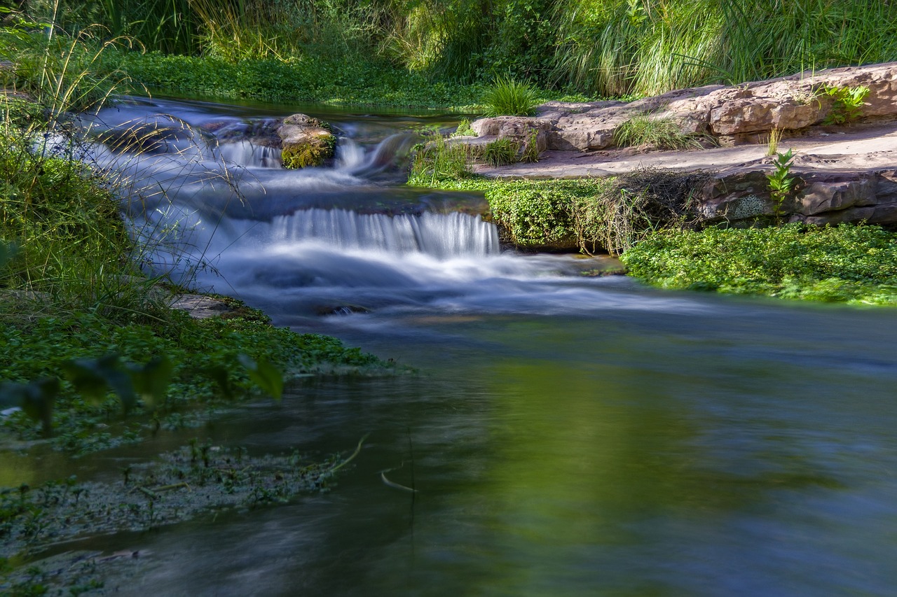 Kraštovaizdis, Krioklys, Gamta, Miškas, Iškastinis Pavasaris, Nacionalinis Miško Kokoninas, Arizona, Usa, Kaskados, Lauke