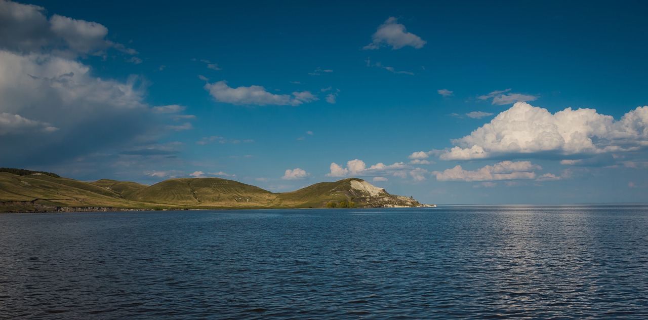 Kraštovaizdis, Horizontas, Mėlynas Dangus, Vanduo, Papludimys, Upė, Gamta, Rusija, Nemokamos Nuotraukos,  Nemokama Licenzija