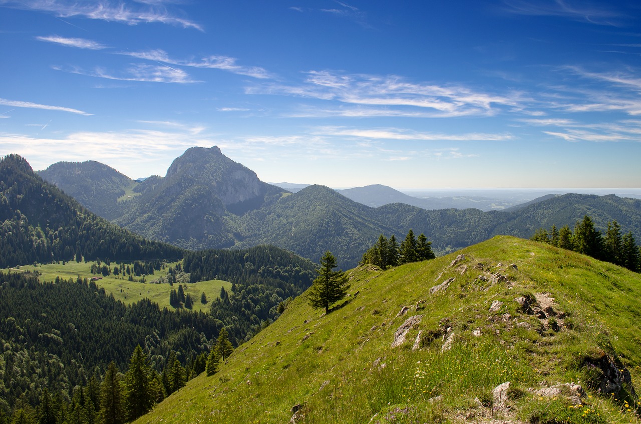 Kraštovaizdis, Kalnai, Alpių, Gamta, Peizažai, Dangus, Regėjimas, Bavarija, Karvės, Perspektyva