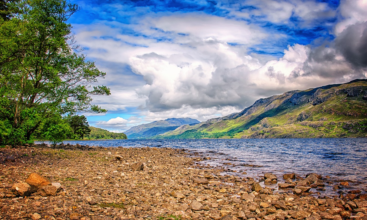 Kraštovaizdis, Upė, Škotija, Aukštumų Ir Salų, Vanduo, Gamta, Dabartinis, Upės Griovys, Sluoksnis, Akmenys