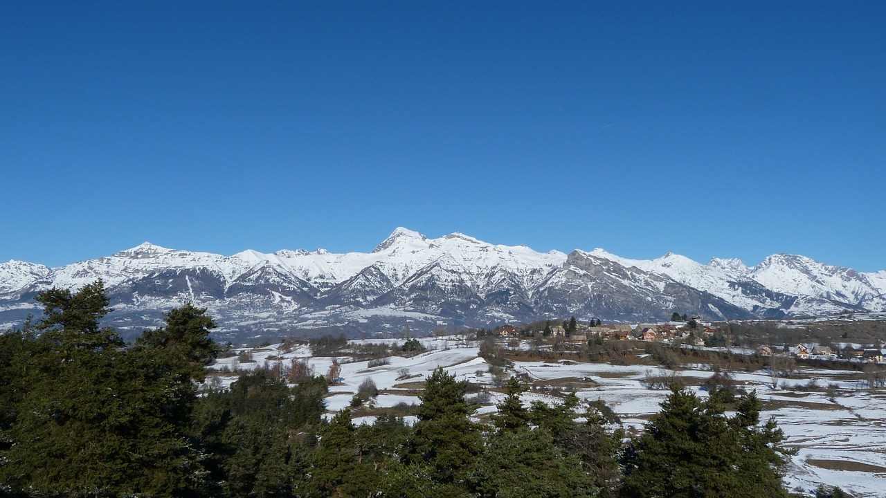 Kraštovaizdis, Kalnas, Žiema, Sniegas, Alpės, Champsaur, Hautes Alpes, Nemokamos Nuotraukos,  Nemokama Licenzija