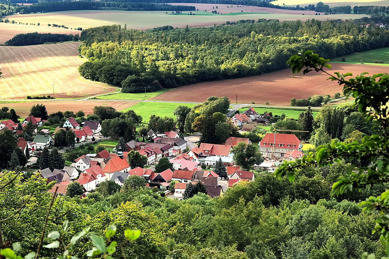 Kraštovaizdis, Vakaro Saulė, Kaimas, Miškas, Laukai, Medžiai, Nemokamos Nuotraukos,  Nemokama Licenzija