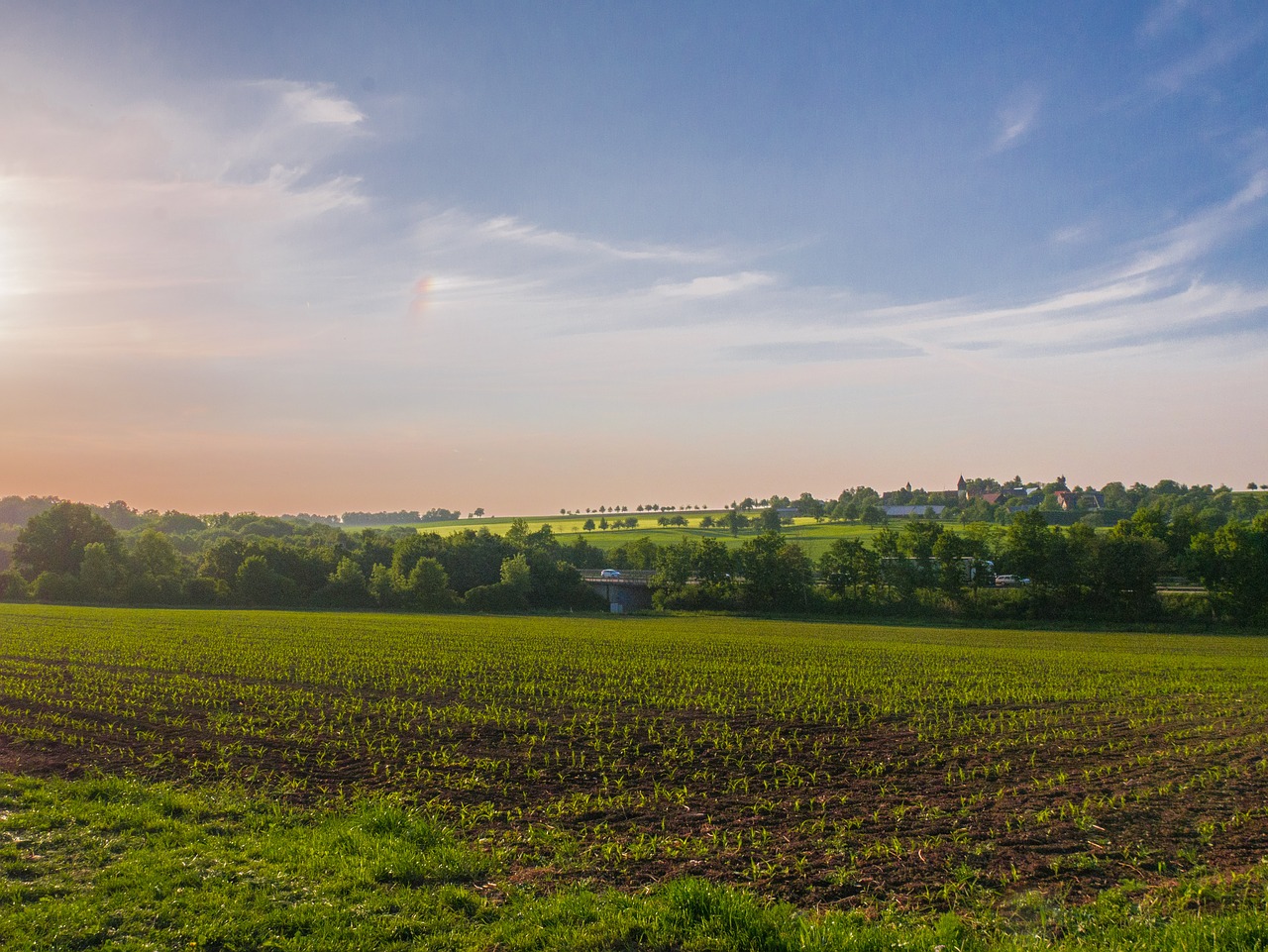 Kraštovaizdis,  Highway,  Abendstimmung,  Laukas, Nemokamos Nuotraukos,  Nemokama Licenzija