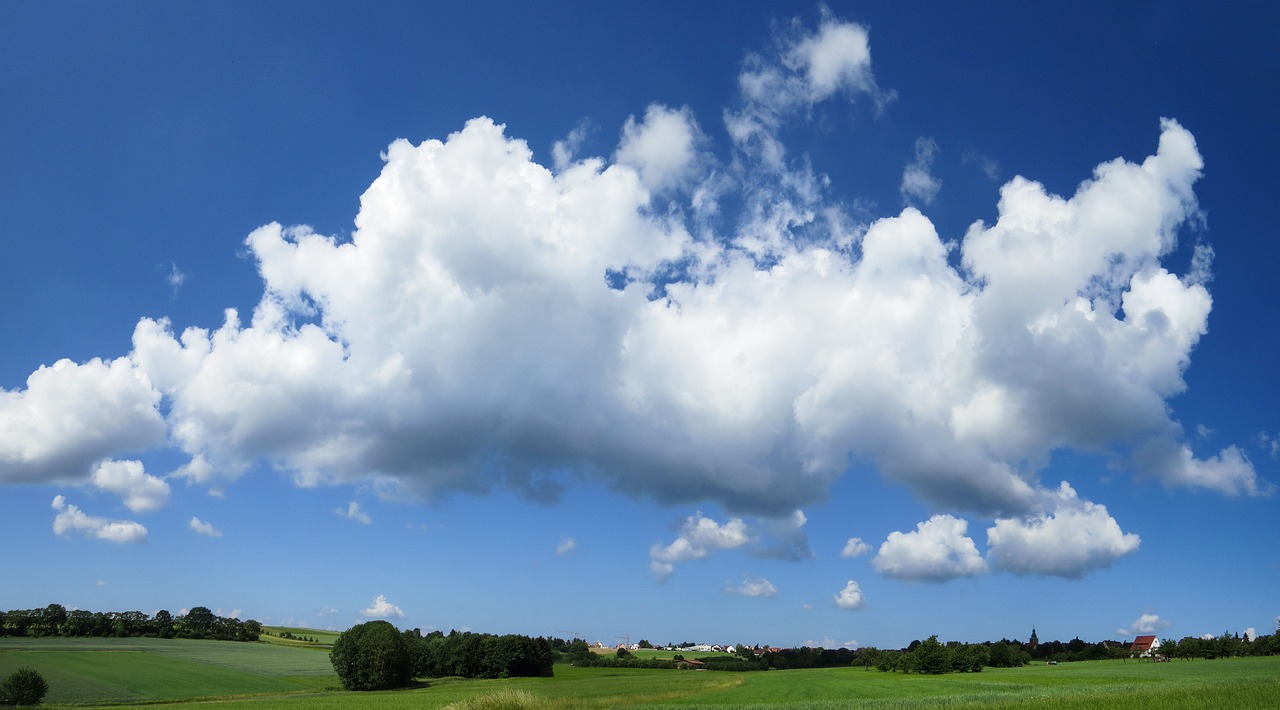 Kraštovaizdis,  Pobūdį,  Dangus,  Debesys,  Panorama,  Meadow,  Laukas,  Toli,  Giliai,  Žemdirbystė