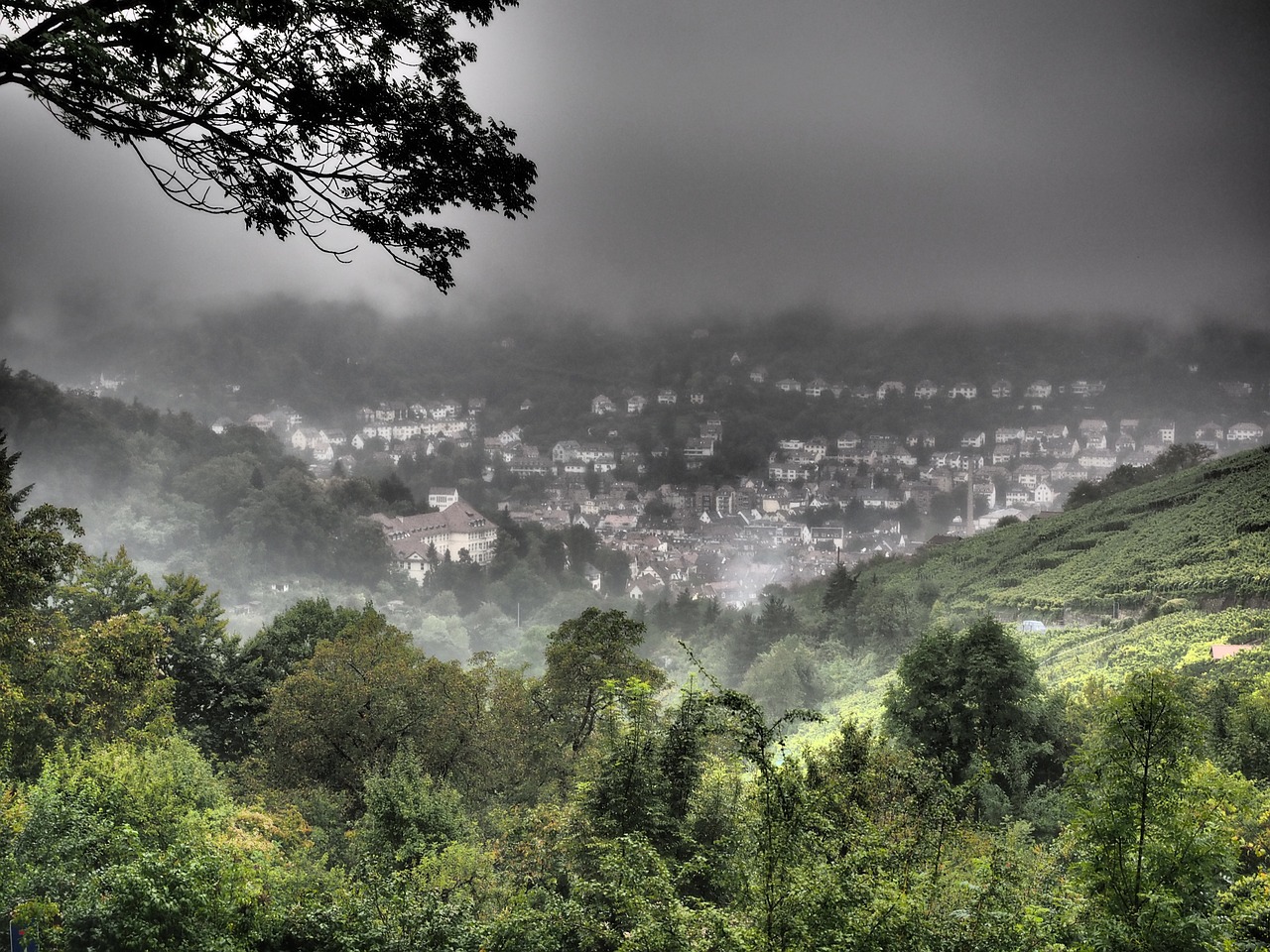 Kraštovaizdis, Gamta, Hdr, Rūkas, Keista, Hasenberg, Rajonas, Štutgartas-Vakaras, Štutgartas, Gyvenamųjų Namų Statyba