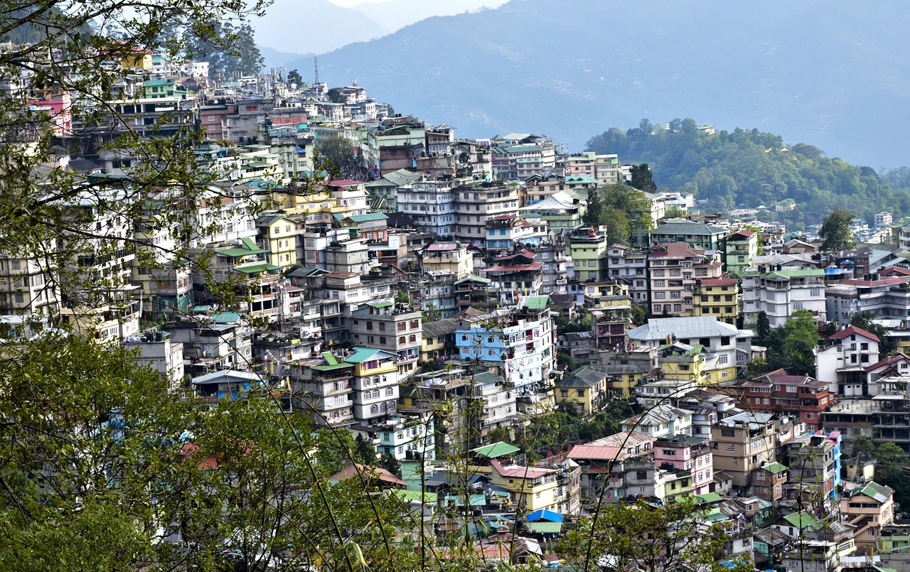 Kraštovaizdis,  Gangtok,  Sikkim,  Indija, Nemokamos Nuotraukos,  Nemokama Licenzija