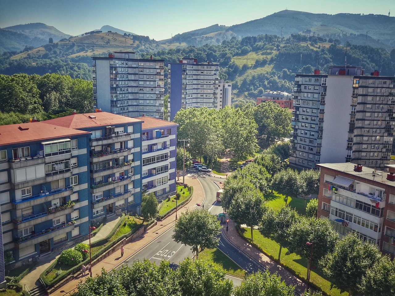 Kraštovaizdis, Pastatai, Kalnas, Miesto Kraštovaizdis, Euskadi, Vaizdas, Nemokamos Nuotraukos,  Nemokama Licenzija