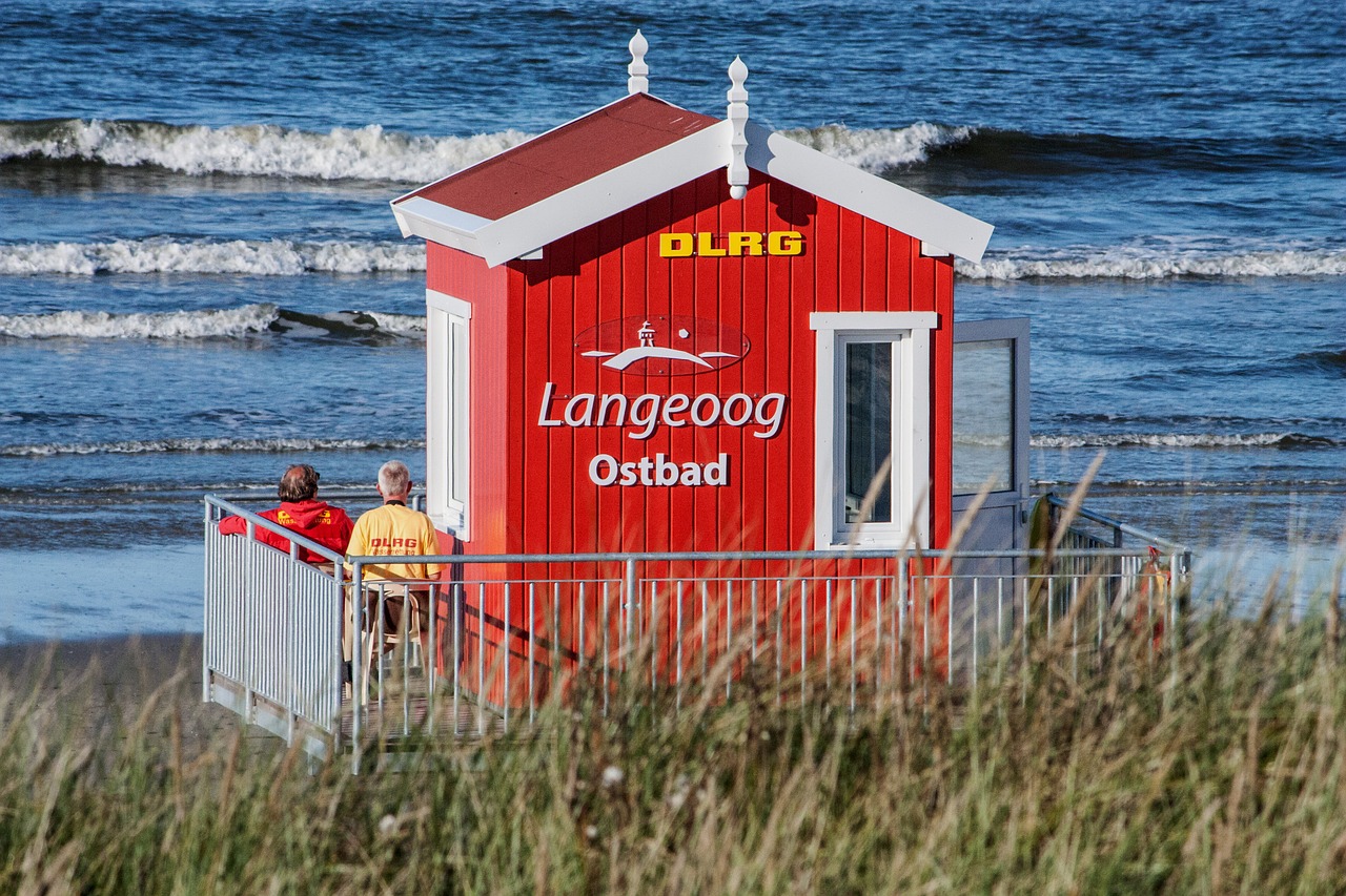 Langeoog, Šiaurės Jūra, Rytinė Frisia, Sala, Vaikščioti, Dangus, Švyturys, Jūra, Kranto, Paplūdimys