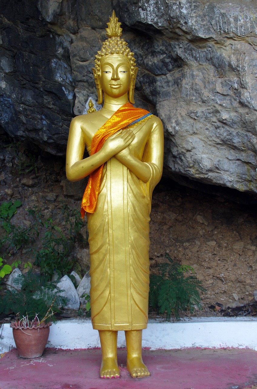 Laosas, Pak - Arba, Buda, Urvas, Religija, Malda, Statula, Religinis Menas, Religiniai Paminklai, Meditacija