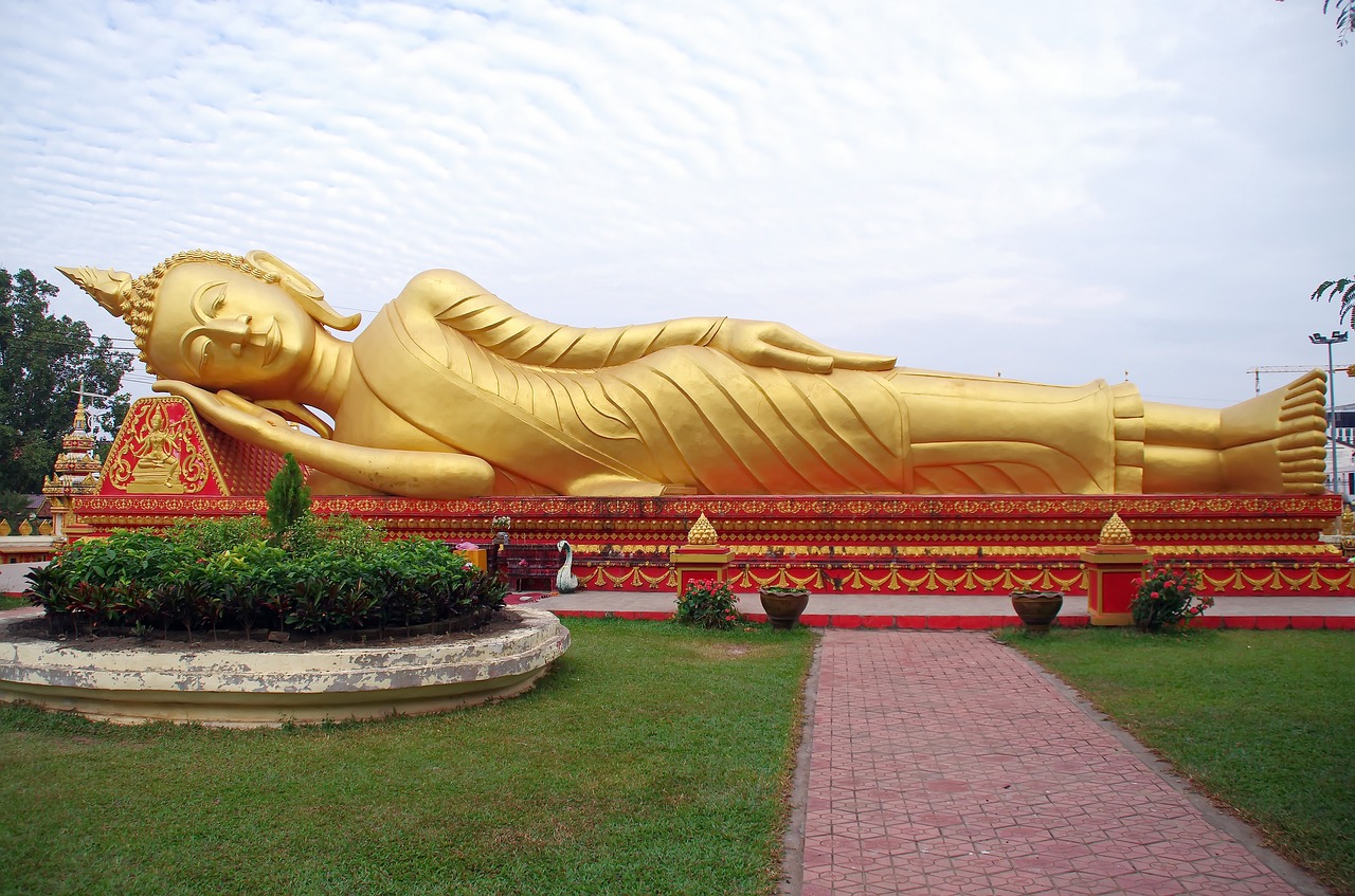 Laosas, Vientiane, Buda, Sluoksnis, Šventykla, Religija, Karališkasis Rūmai, Religinis Menas, Šventas, Budizmas