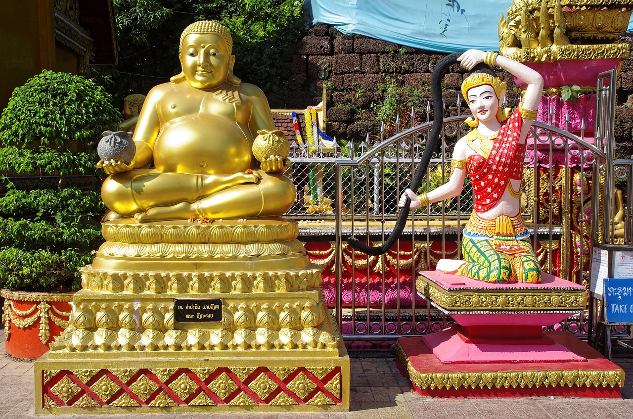 Laosas, Luang Prabang, Buda, Statula, Šventykla, Religija, Budizmas, Išmintis, Nemokamos Nuotraukos,  Nemokama Licenzija