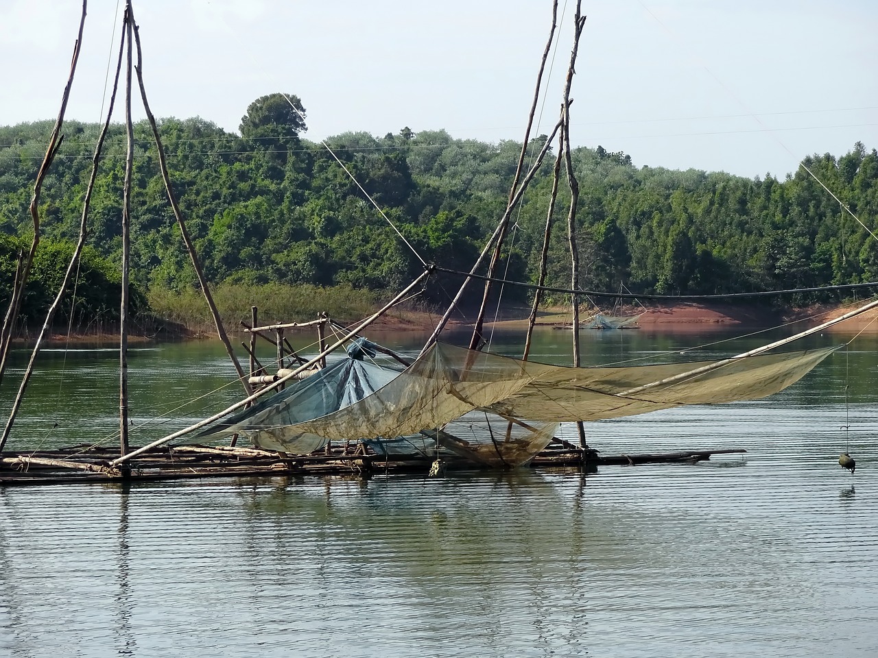 Laosas, Vang Vieng, Ežeras, Žuvininkystė, Užskaitos, Žuvis, Apmąstymai, Tradicinė Žvejyba, Nemokamos Nuotraukos,  Nemokama Licenzija