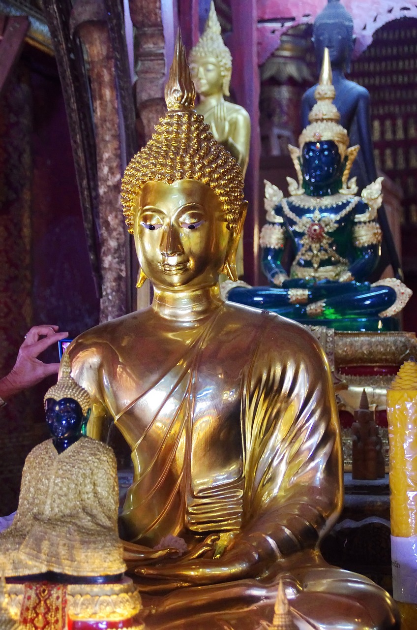 Laosas, Luang Prabang, Šventykla, Buda, Doré, Šypsena, Religija, Ramybė, Nemokamos Nuotraukos,  Nemokama Licenzija