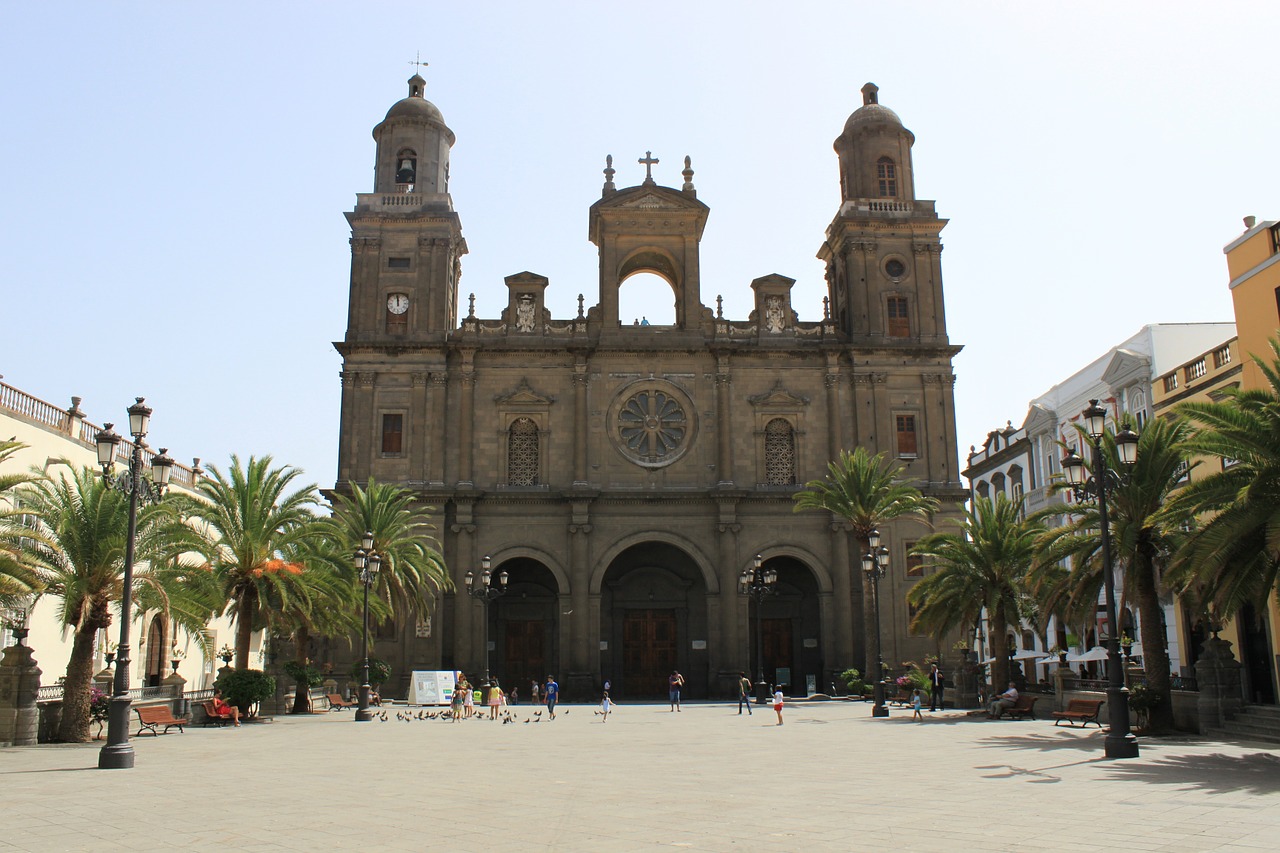 Las Palmas, Katedra, Gran Canaria, Ispanija, Kanarų Salos, Miestas, Ispanų, Architektūra, Europa, Istorinis