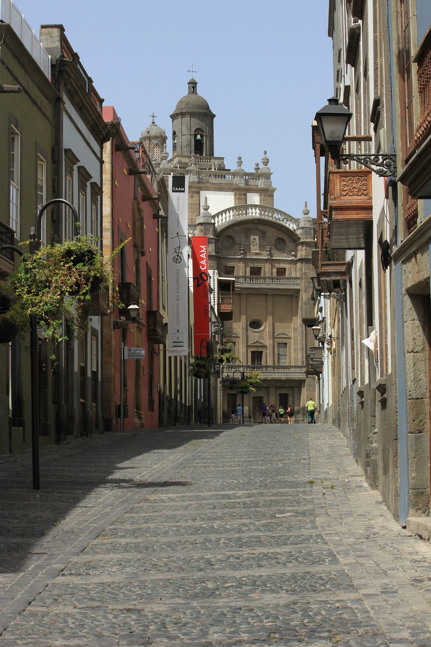 Las Palmas, Miestas, Kaimas, Dangas, Gran Canaria, Ispanija, Kanarų Salos, Miestas, Ispanų, Architektūra