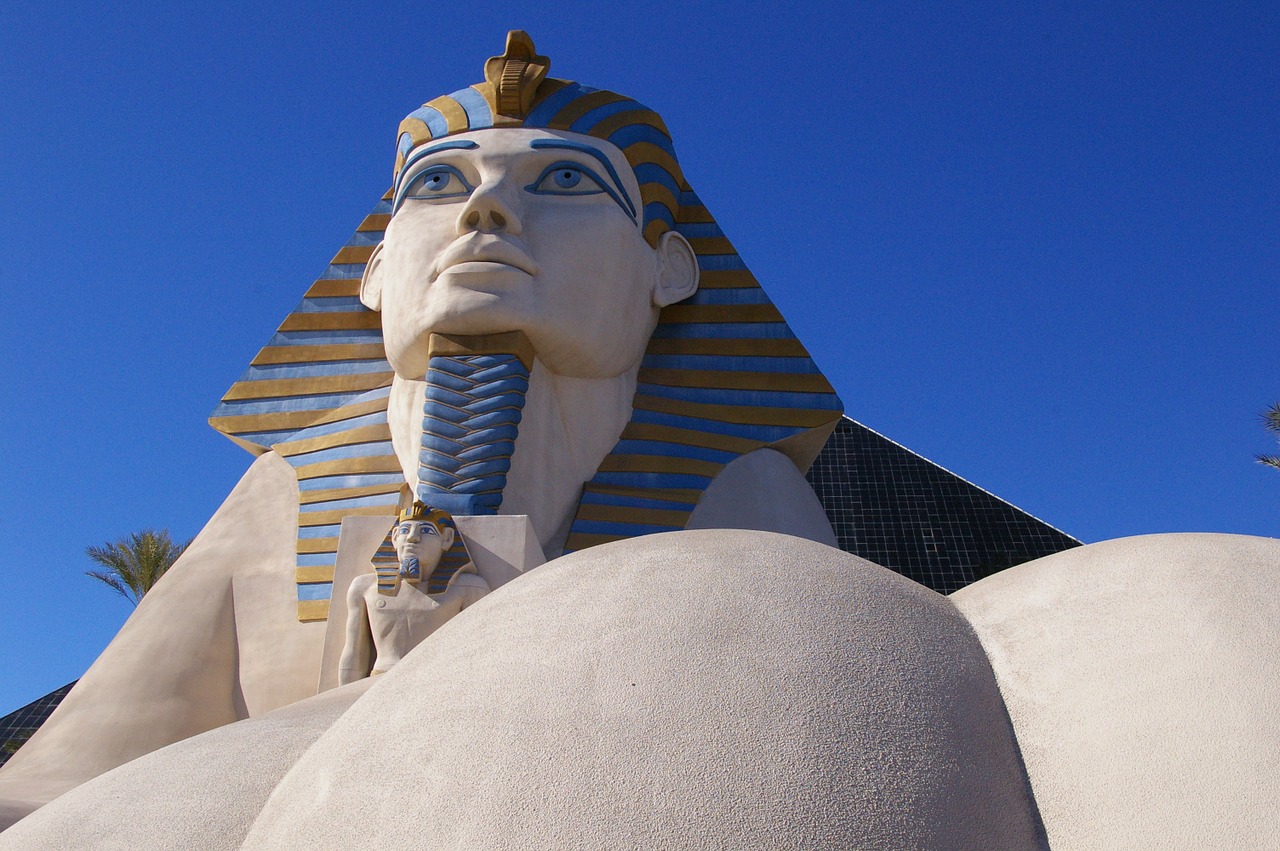 Las Vegasas, Faraonas, Egiptas, Vegas, Luxor, Viešbutis, Piramidė, Sfinksas, Senovės, Egyptian