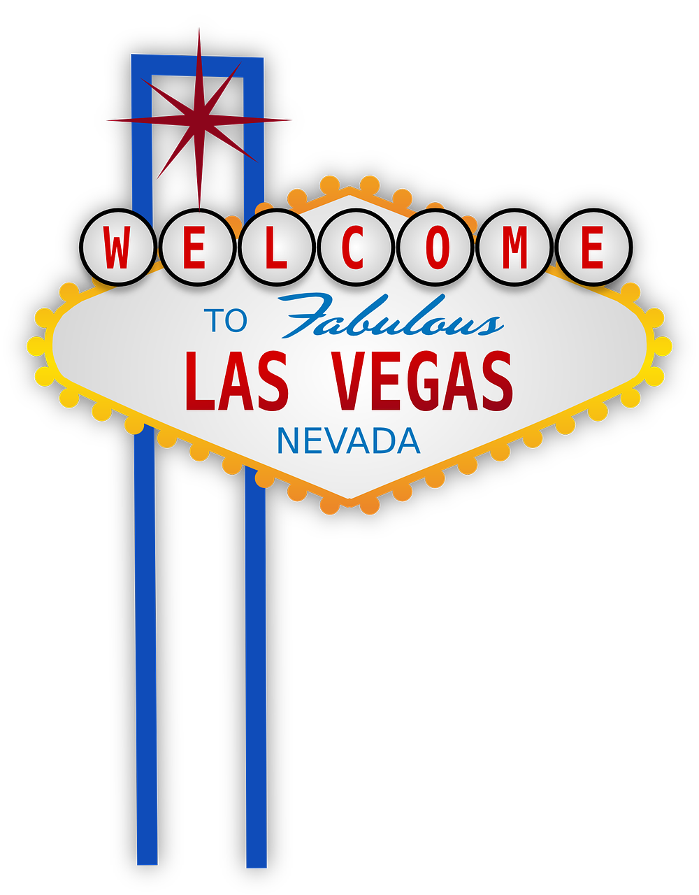 Las Vegasas, Ženklas, Usa, Amerikietis, Kazino, Azartiniai Lošimai, Žaidimai, Nevada, Nemokama Vektorinė Grafika, Nemokamos Nuotraukos