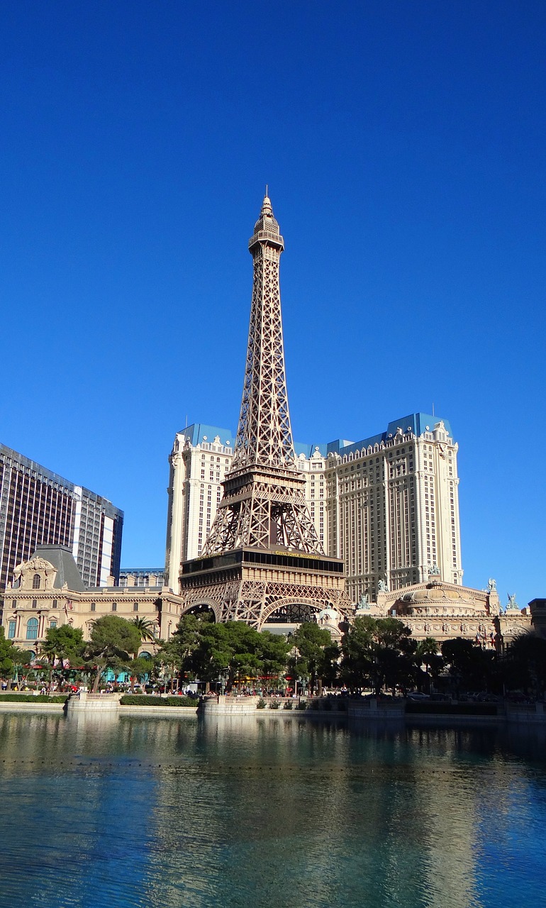 Las Vegasas, Eifelio Bokštas, Las Vegas Juostelė, Paris Casino, Orientyras, Vegas, Nevada, Atostogos, Kelionė, Architektūra