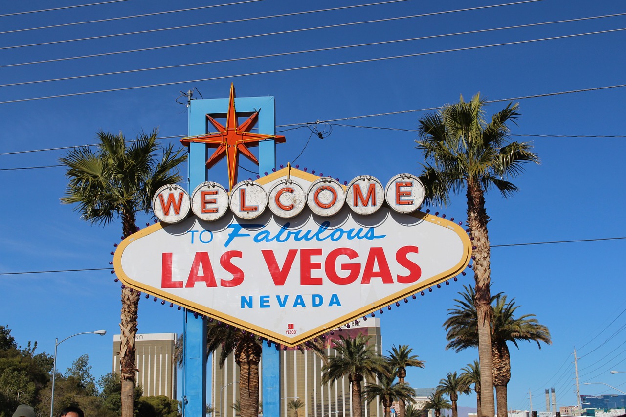 Las Vegasas, Ženklas, Nevada, Kazino, Azartiniai Lošimai, Orientyras, Pasveikinimas, Turizmas, Simbolis, Nemokamos Nuotraukos