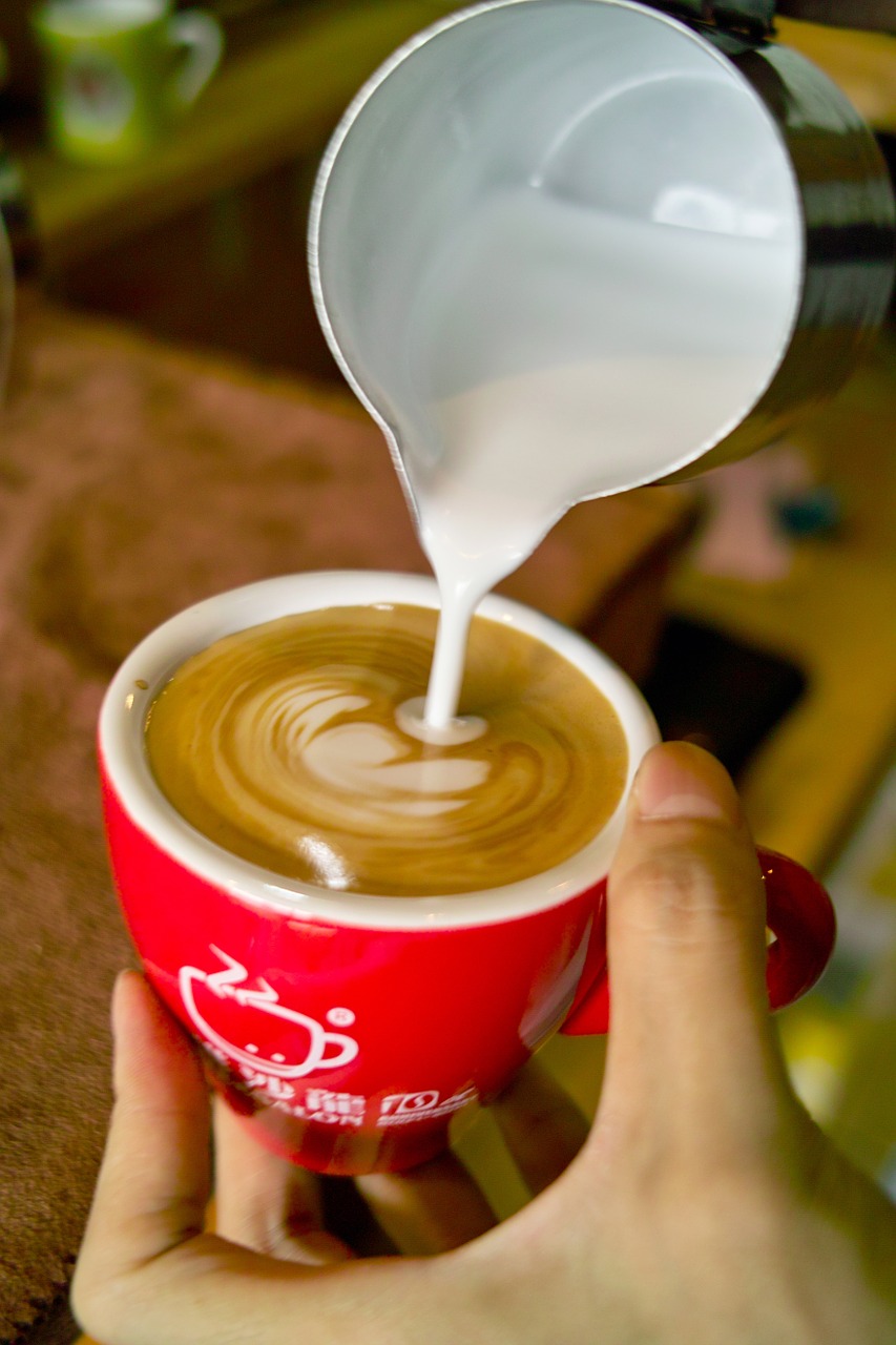 Latte Art, Kava, Latté, Kavos Latte, Latte, Nemokamos Nuotraukos,  Nemokama Licenzija