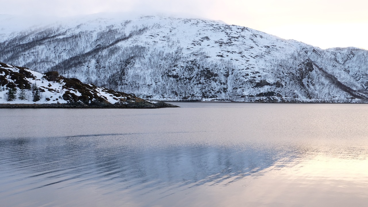 Lauklines Kystferie, Vaizdas, Tromso, Norvegija, Ežeras, Žiema, Kraštovaizdis, Nemokamos Nuotraukos,  Nemokama Licenzija
