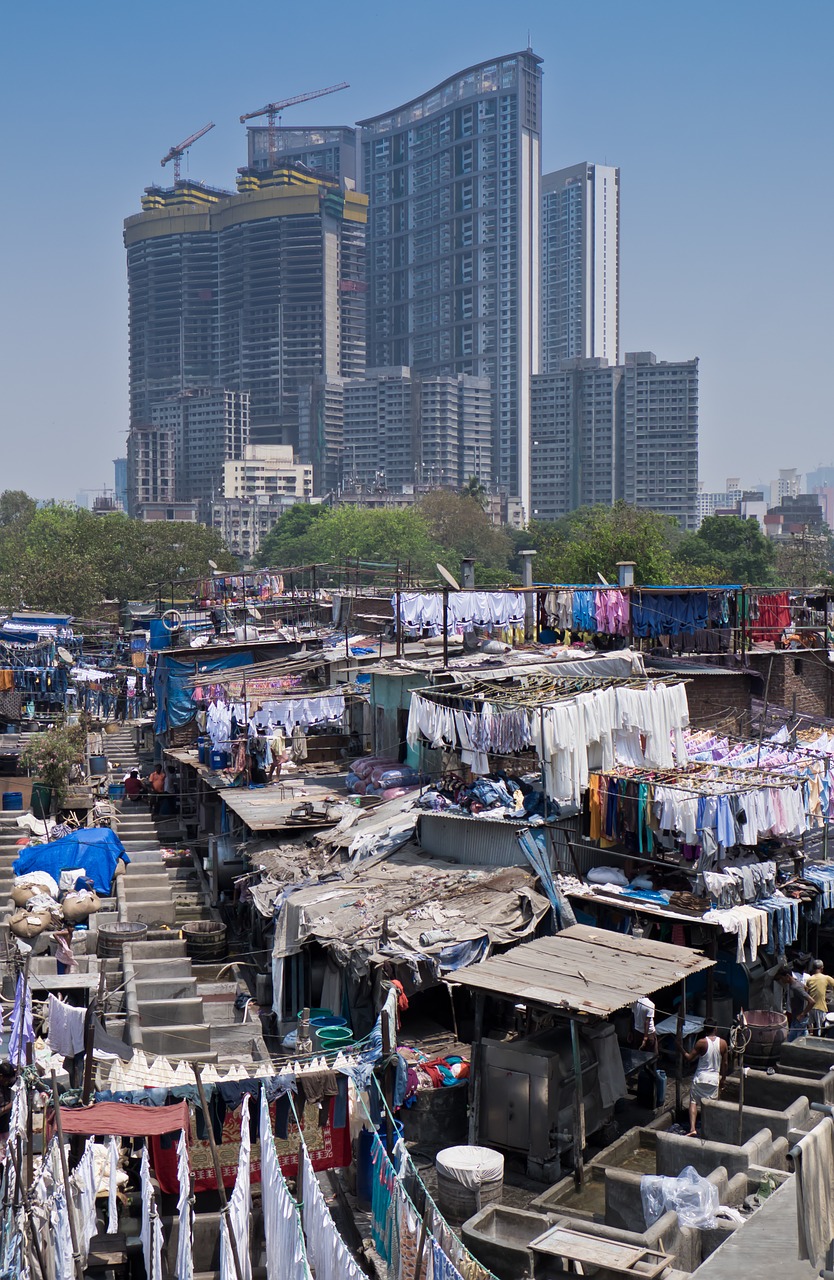 Skalbiniai, Lūšna, Indija, Mumbajus, Miesto Panorama, Miestas, Pastatas, Nemokamos Nuotraukos,  Nemokama Licenzija