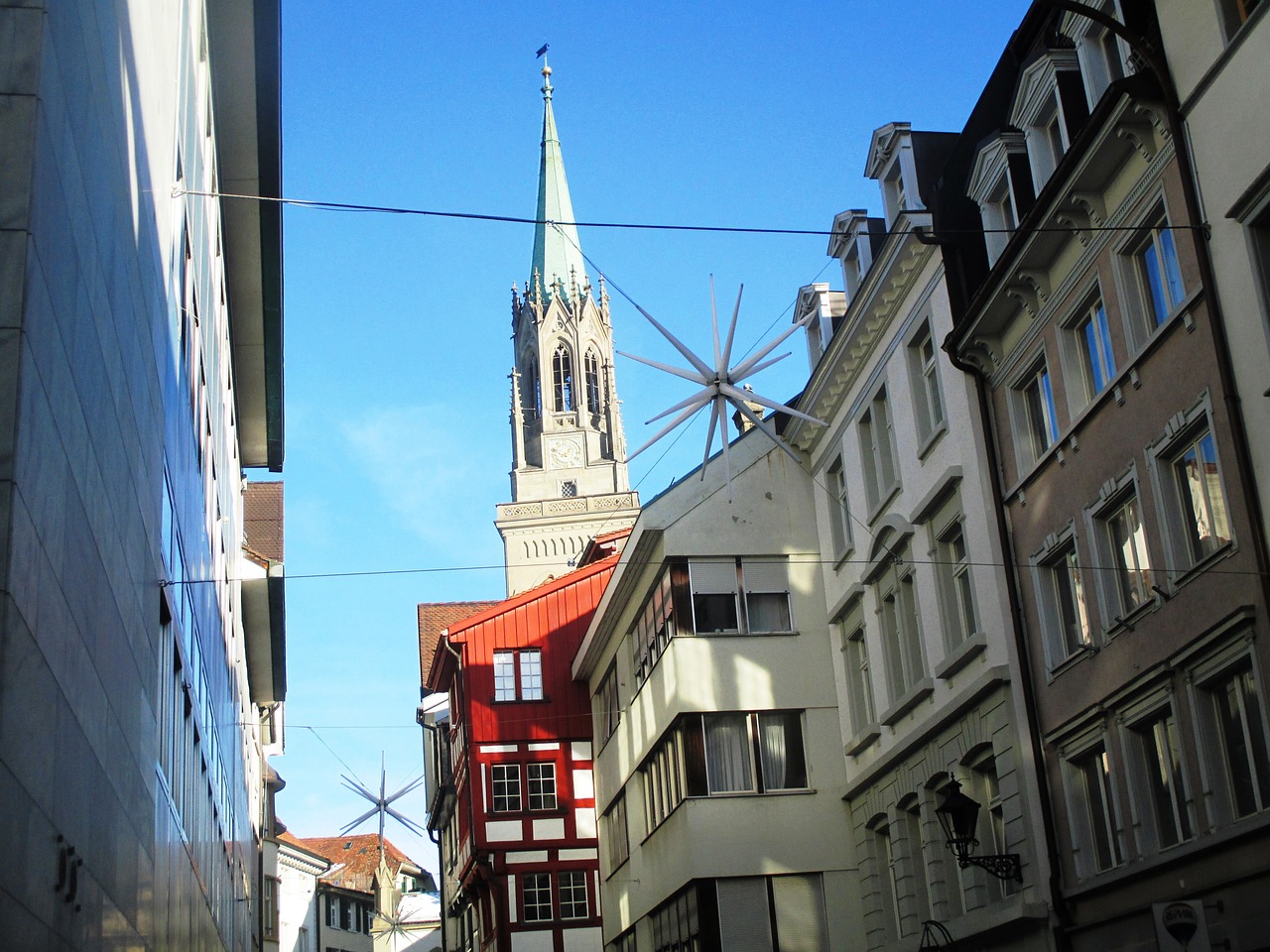 Laurenzenkirche, St Gallen, Bažnyčia, Architektūra, Bokštas, Dangus, Pastatas, Šveicarija, Lankytinos Vietos, Nemokamos Nuotraukos