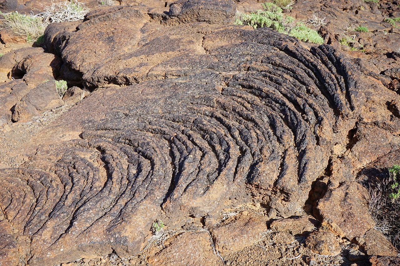 Lava, Lavos Srautas, Bazaltas, Nusmukęs, Šaltas, Tenerifė, Teide Nacionalinis Parkas, Kanarų Salos, Banguotas, Nemokamos Nuotraukos