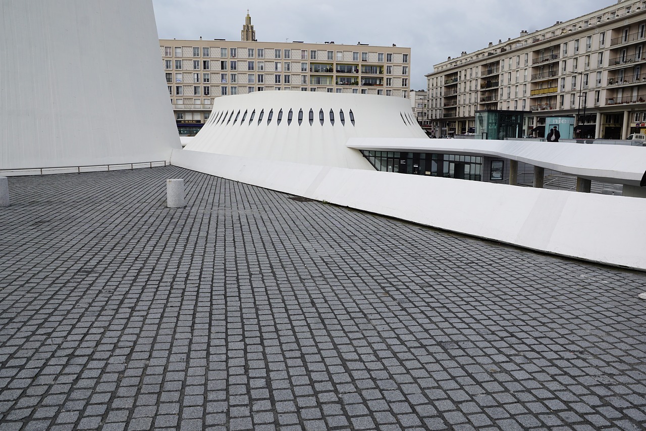 Le Havre, Salė, France, Architektūra, Atomas, Elektrinė, Atominė Jėgainė, Gamykla, Biblioteka, Balta