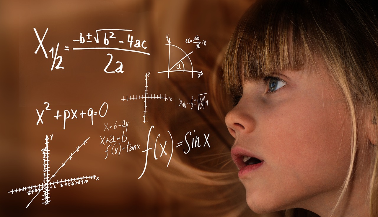 Mokytis, Matematika, Vaikas, Mergaitė, Formulė, Fizika, Mokykla, Matematinis, Apskaičiavimas, Šaknis