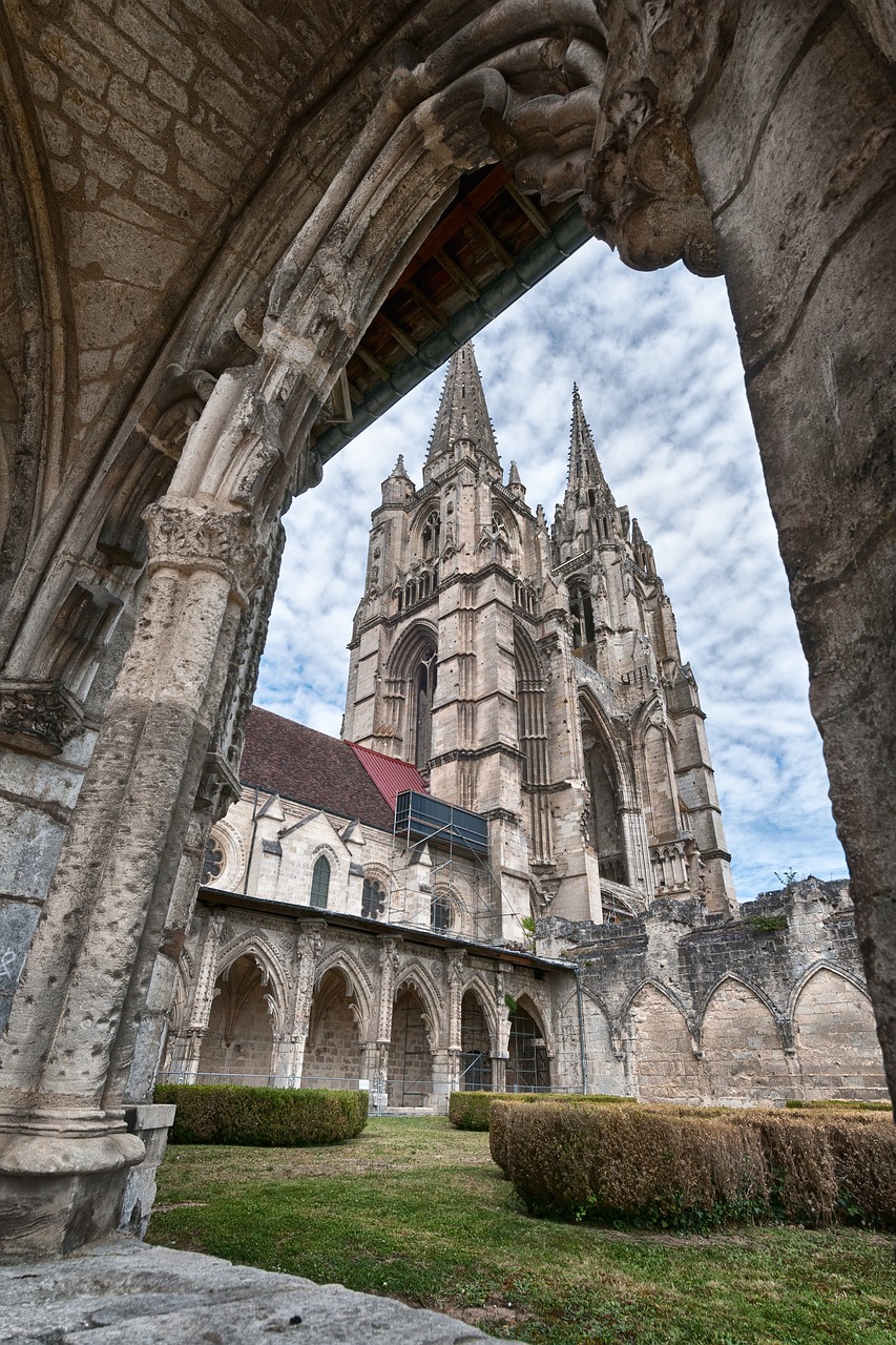 Palikti, Katedra, Bažnyčia, Soissons, France, Picardy, Šventas, Viduramžių, Krikščionybė, Tikėjimas