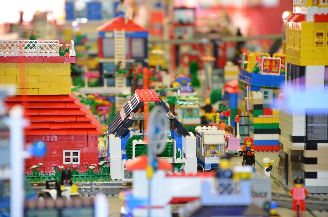 Lego, Legolandas, Legostadt, Statybiniai Blokai, Legos, Iš Legos, Vaikai, Žaislai, Skaičiai, Modulis