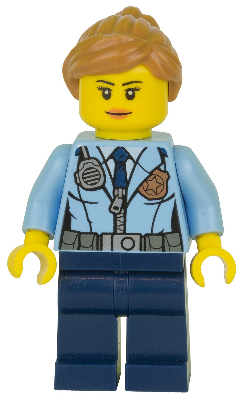 Lego, Figūrėlė, Policija, Policininkė, Nemokamos Nuotraukos,  Nemokama Licenzija
