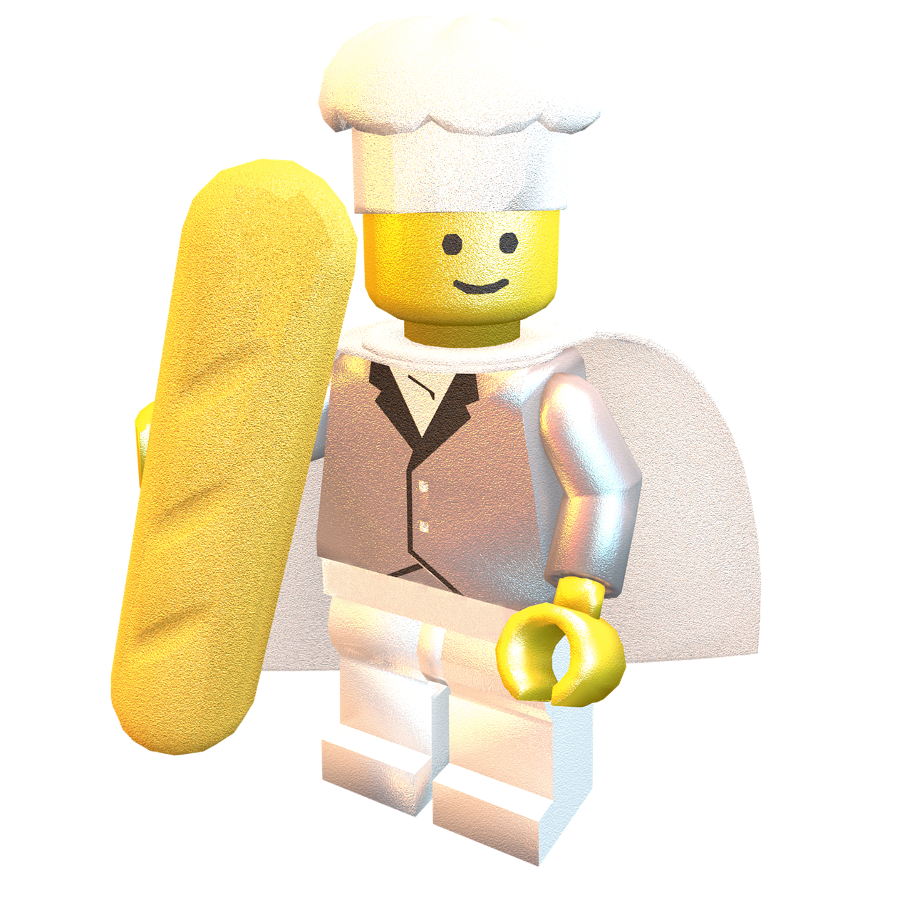 Lego, Super, Virėjas, Bosas, Virtuvė, Padengti, Duona, Toasty, Visi, Laikas