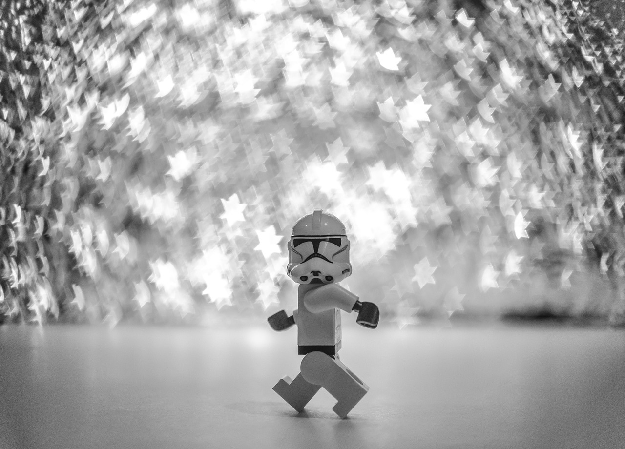 Lego, Žvaigždžių Karai, Stormtrooper, Vaikščioti, Žaislas, Plastmasinis, Figūra, Miniatiūrinė, Balta, Žaisti