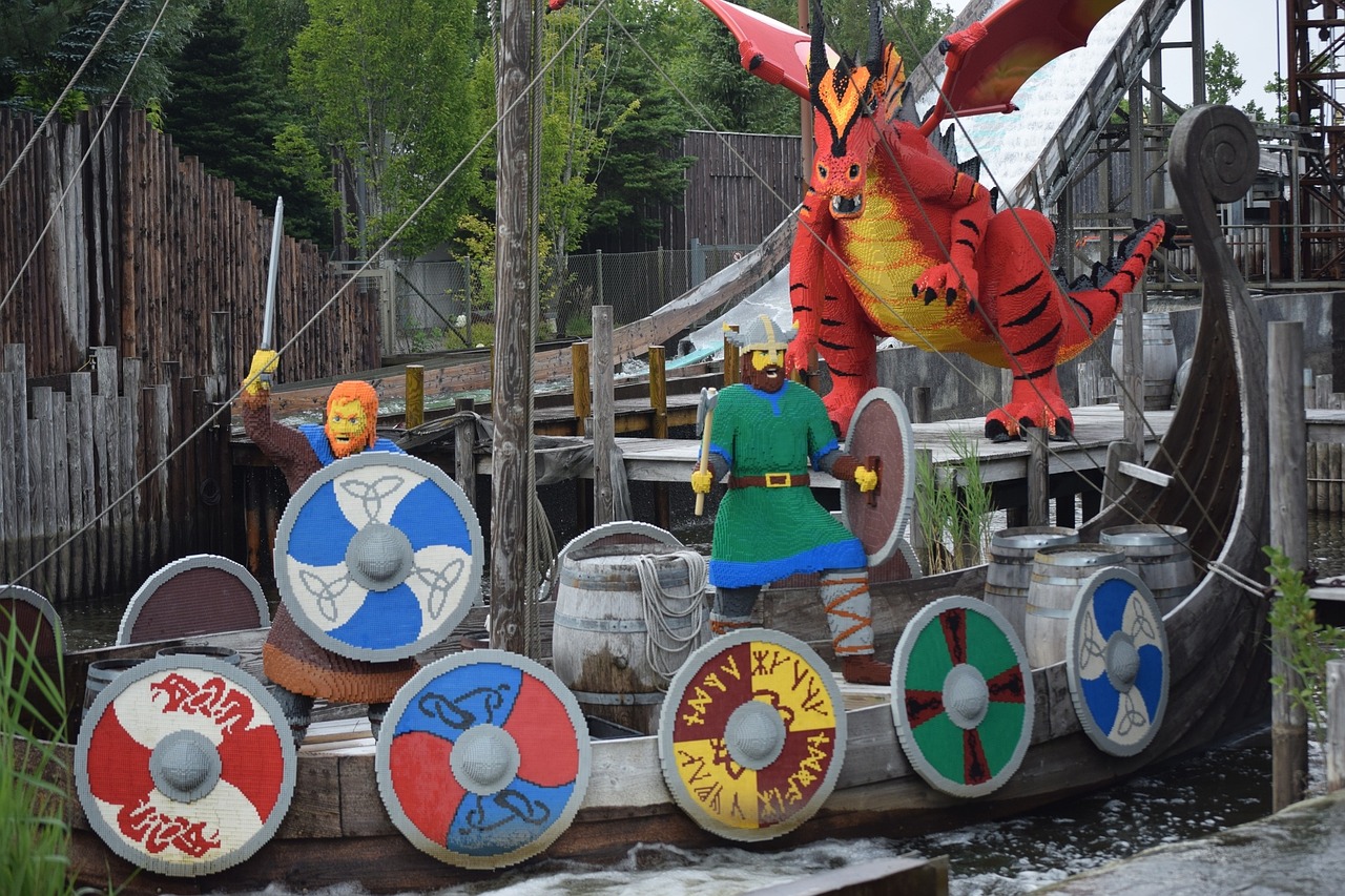 Lego, Legolandas, Denmark, Billund, Vikingo Laivas, Nemokamos Nuotraukos,  Nemokama Licenzija