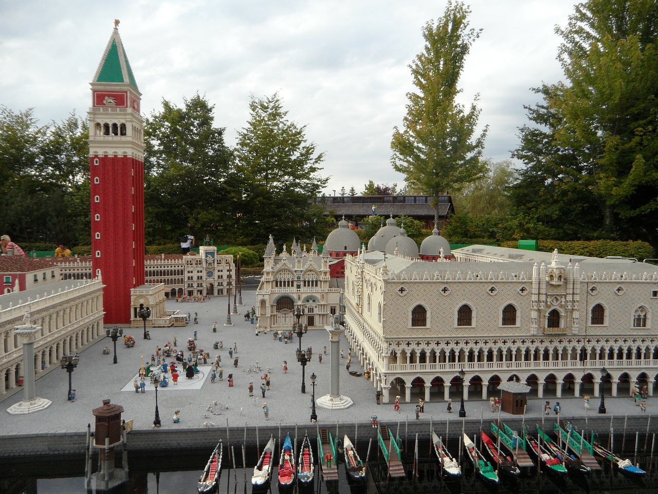 Legolandas, Kopija, Mini Pasaulis, Lego, Iš Lego, Statybiniai Blokai, Venecija, St Ženklo Aikštė, Italy, Lego Blokai