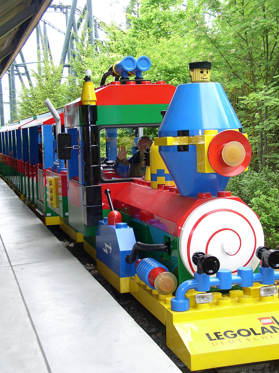 Legolandas, Günzburg, Traukinys, Geležinkelis, Lokomotyvas, Garo Lokomotyvas, Loco, Teminis Parkas, Malonumas, Vaikystę