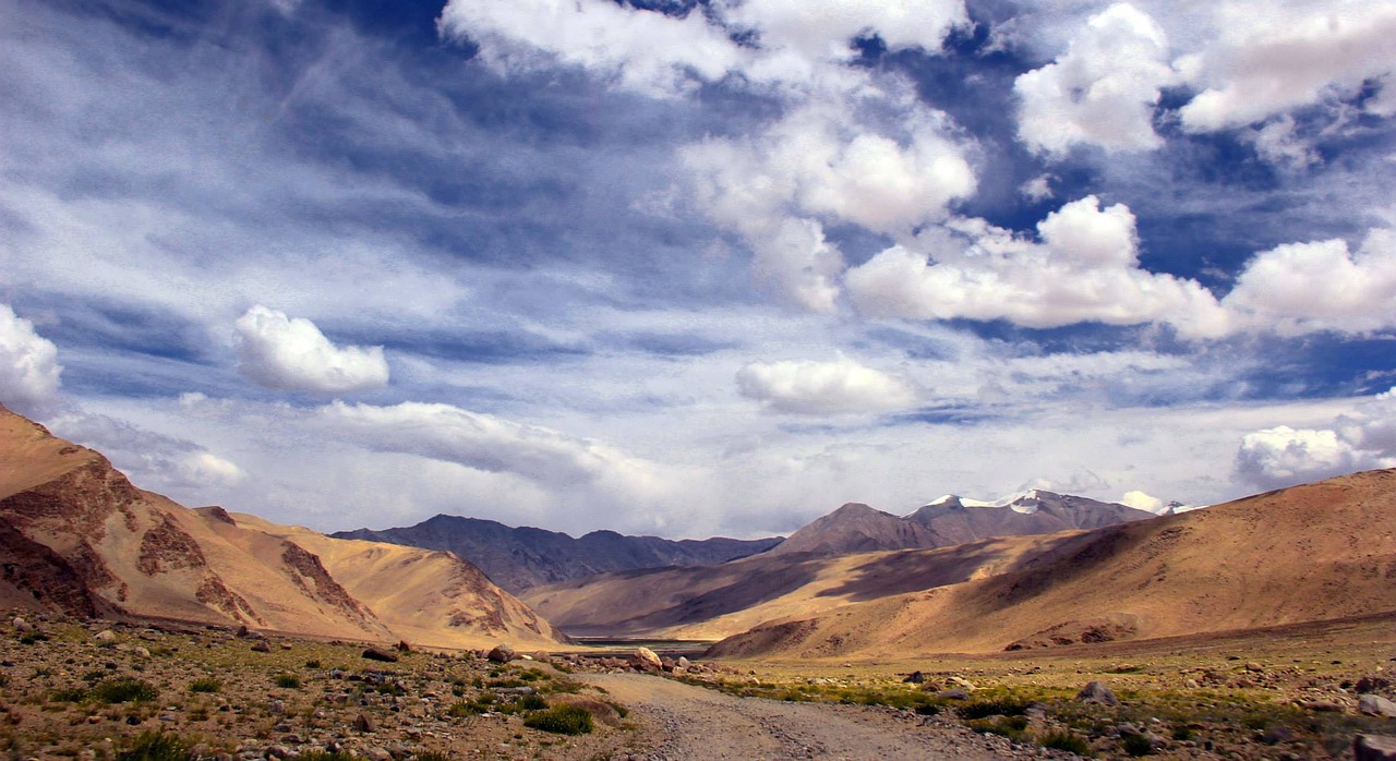 Leh, Ladakh, Kelionė, Debesys, Indija, Himalajiečių, Kalnai, Dangus, Kraštovaizdis, Turizmas