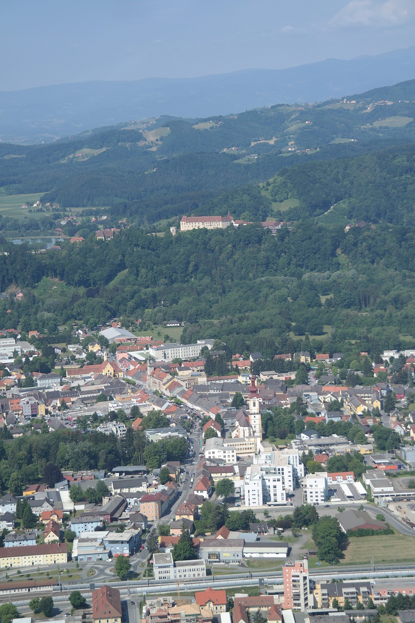 Leibnitz, Seggauberg, Styria, Oro Vaizdas, Hauptplatz, Bažnyčia, Nemokamos Nuotraukos,  Nemokama Licenzija