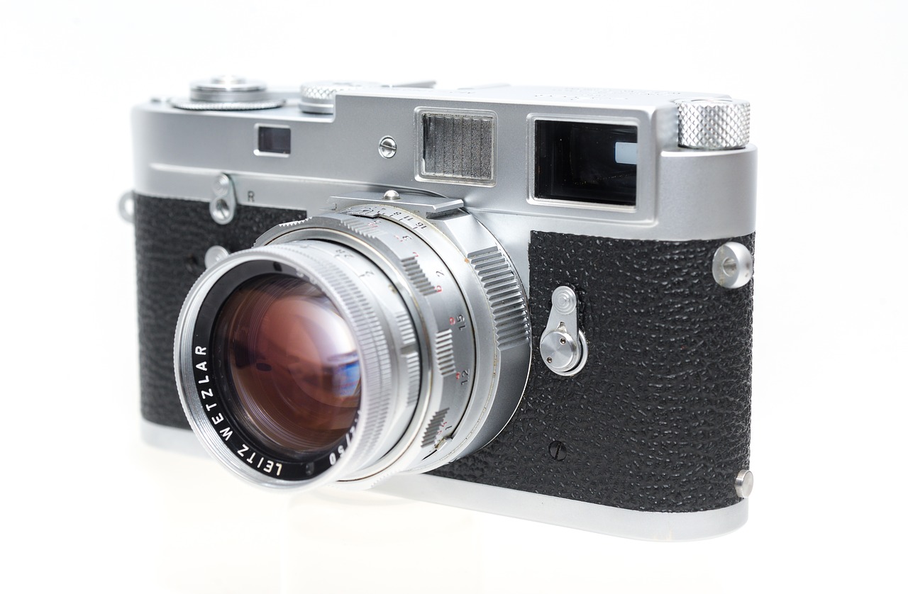 Leica, Fotoaparatas, Nuotolio Ieškiklis, Objektyvas, Fotografija, Technologija, Įranga, Vintage, Retro, Filmas