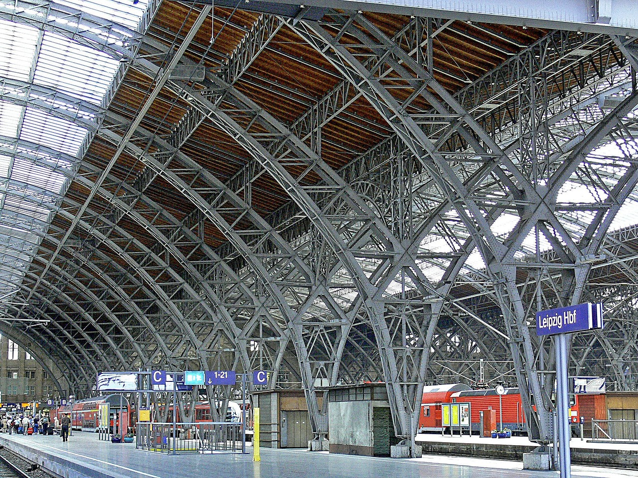Leipzig Hbf, Platformos Salė, Vežėjas, Stahlbau, Metalo Konstrukcija, Statyba, Santūra, Ryšys, Metalas, Technologija
