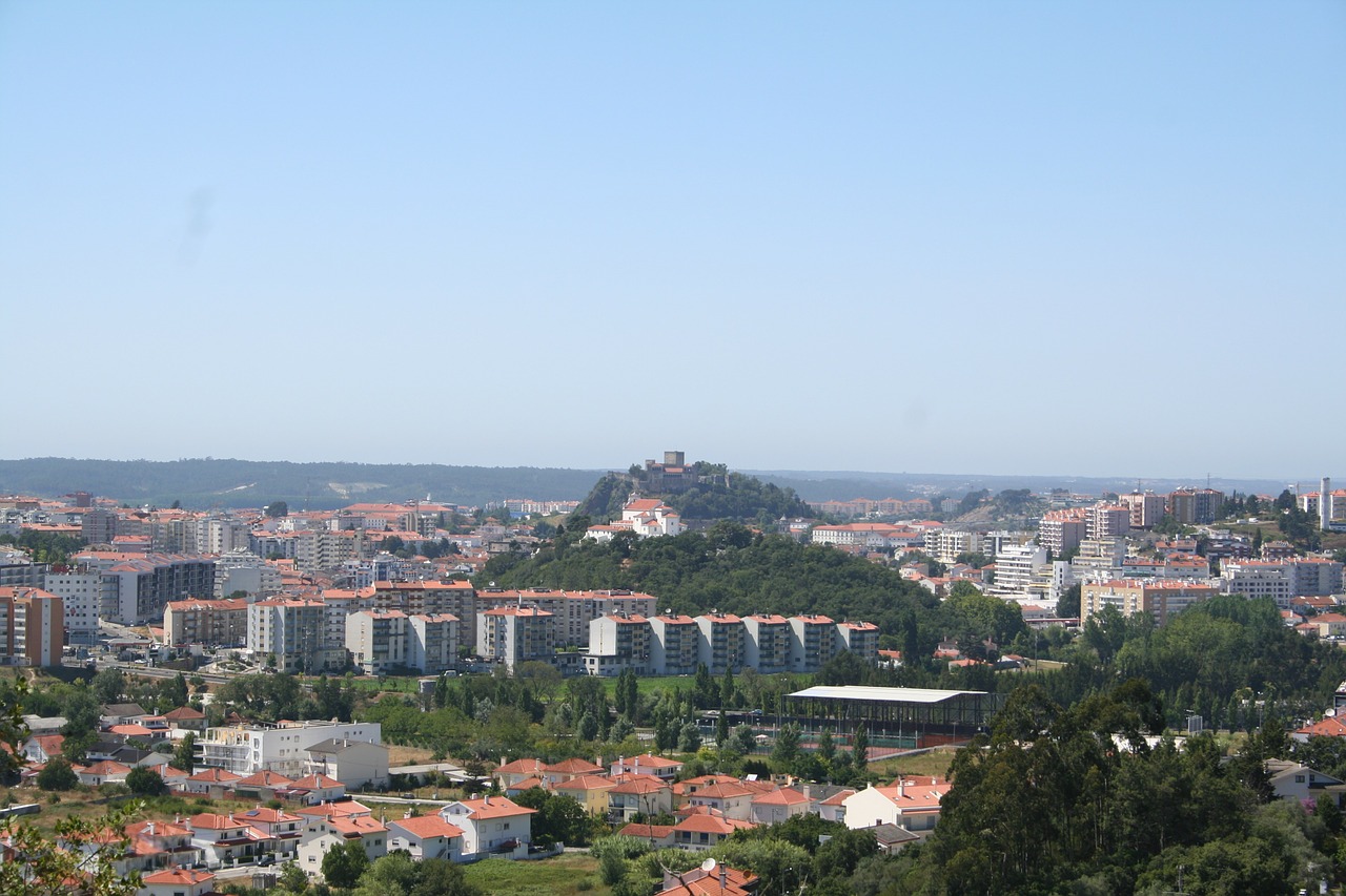 Leiria, Architektūra, Panorama, Miestas, Miesto Panorama, Pastatas, Vaizdas, Orientyras, Miesto, Vaizdingas